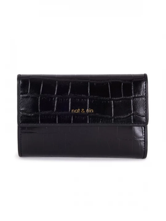 Foto van product Nat&Nin Portemonnee 'Lotti' goud / zwart