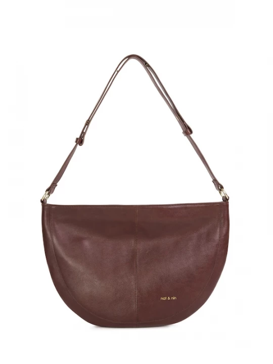 Foto van product Nat&Nin Schoudertas bruin / goud
