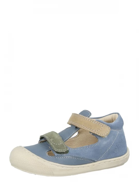 Foto van product NATURINO Open schoenen 'KYMEL' camel / lichtblauw / lichtgroen