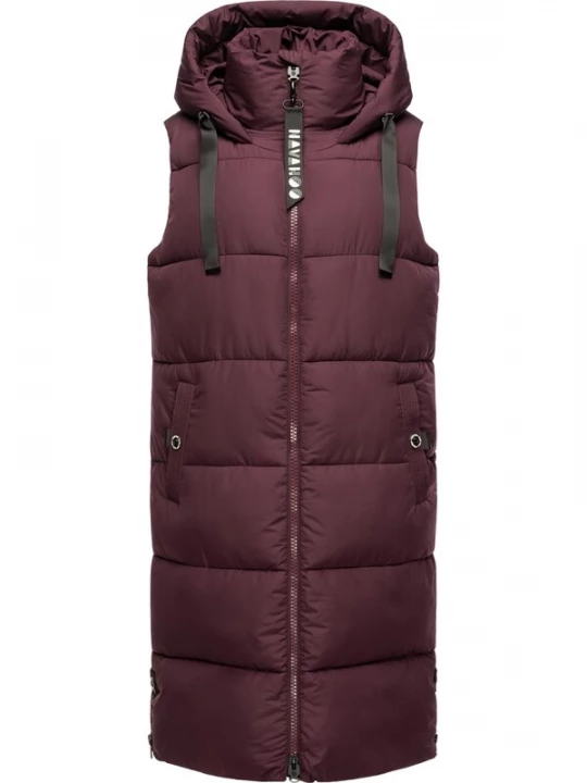 Foto van product NAVAHOO Bodywarmer bordeaux / wit