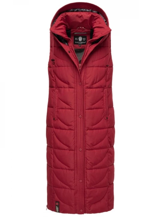 Foto van product NAVAHOO Bodywarmer 'Brezelchen' wijnrood