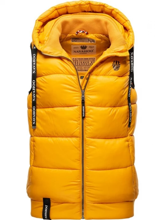 Foto van product NAVAHOO Bodywarmer 'Kassidy' geel / zwart / wit