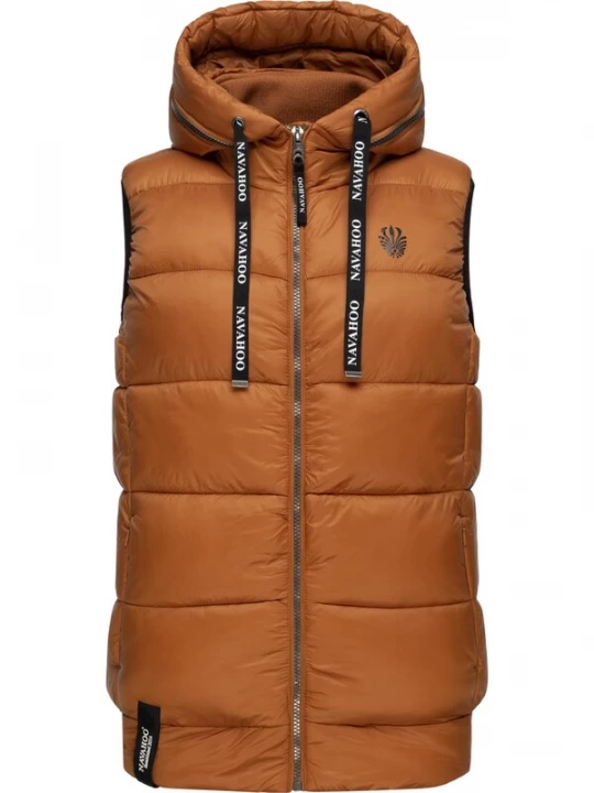 Foto van product NAVAHOO Bodywarmer 'Kassidy' karamel / zwart / wit