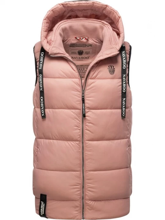 Foto van product NAVAHOO Bodywarmer 'Kassidy' oudroze / zwart / wit