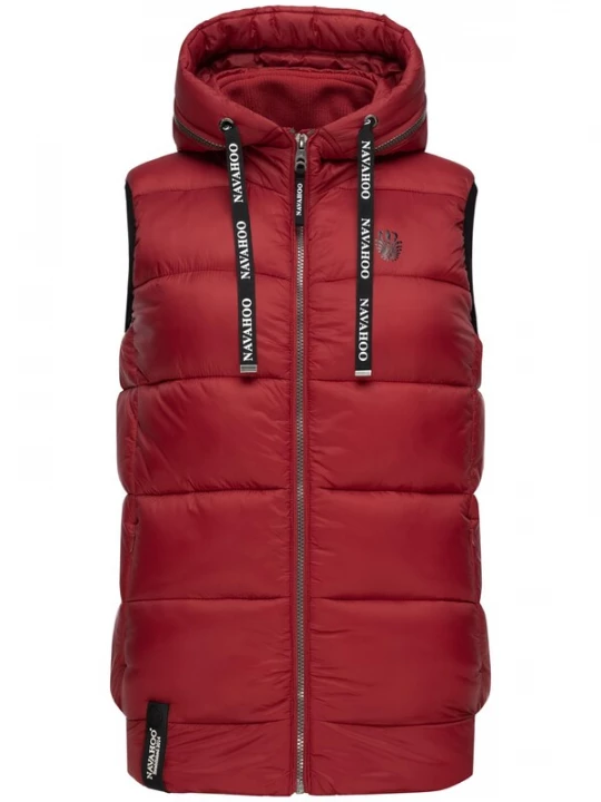 Foto van product NAVAHOO Bodywarmer 'Kassidy' roestrood / zwart / wit