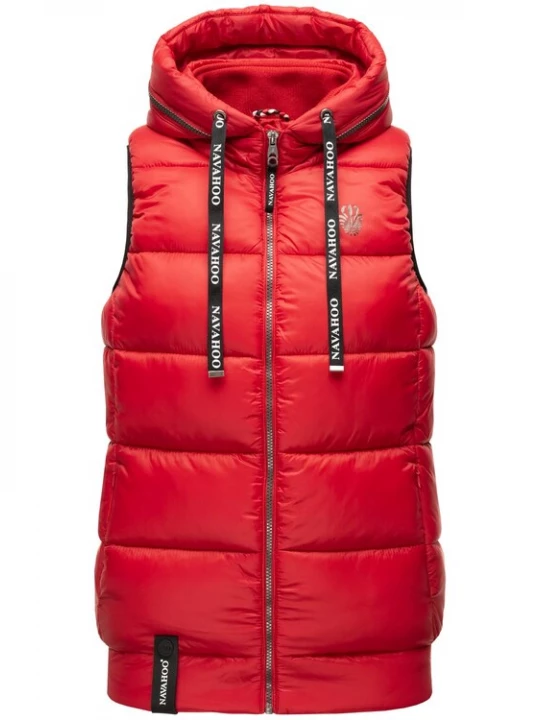 Foto van product NAVAHOO Bodywarmer 'Kassidy' rood / zwart / wit