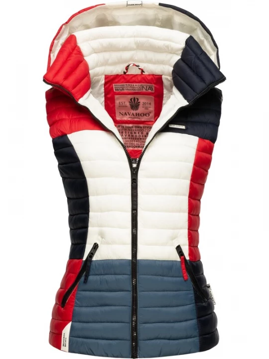 Foto van product NAVAHOO Bodywarmer nachtblauw / rood / zwart / wit