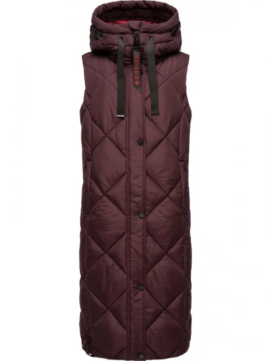 Foto van product NAVAHOO Bodywarmer 'Schnuckel' bordeaux / grenadine / zwart