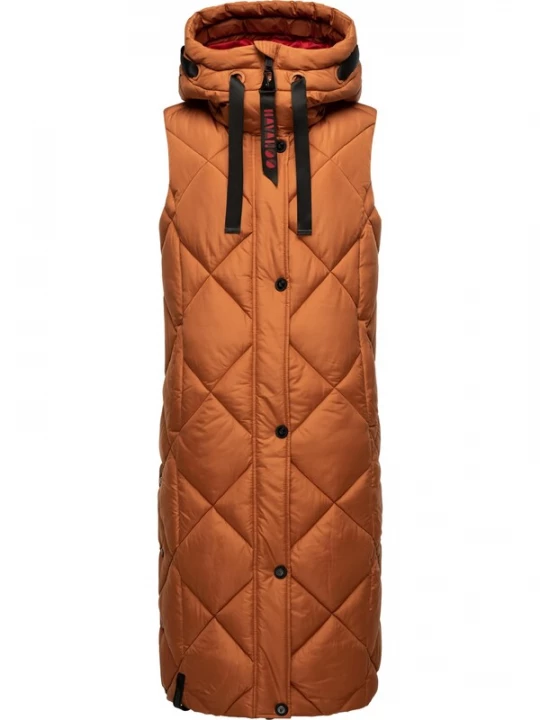 Foto van product NAVAHOO Bodywarmer 'Schnuckel' cognac / grenadine / zwart
