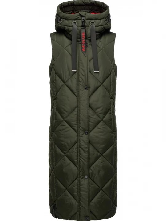 Foto van product NAVAHOO Bodywarmer 'Schnuckel' kaki / grenadine / zwart