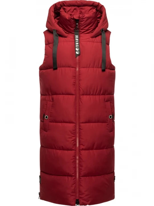 Foto van product NAVAHOO Bodywarmer 'Schnuffelchen' kersrood / zwart