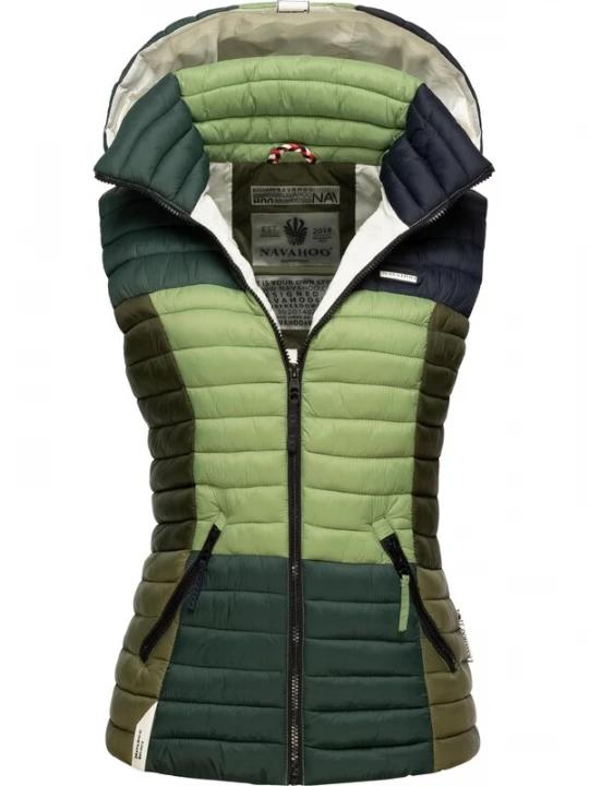 Foto van product NAVAHOO Bodywarmer 'Shadaa' groen / gemengde kleuren