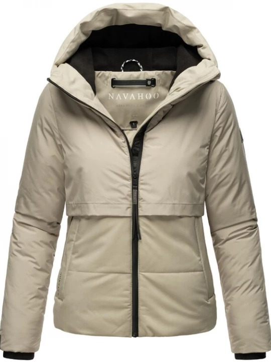 Foto van product NAVAHOO Functionele jas 'Liebesküken XIV' beige / zwart