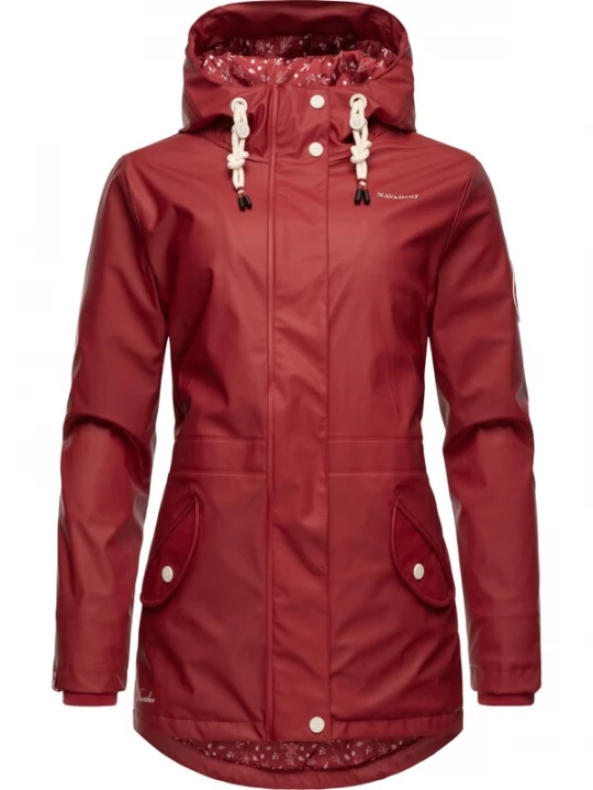 Foto van product NAVAHOO Functionele jas 'Ocean Heart' donkerrood