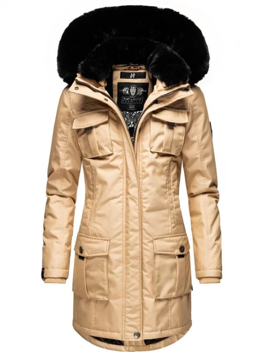 Foto van product NAVAHOO Functionele jas 'Tinis' beige / zwart