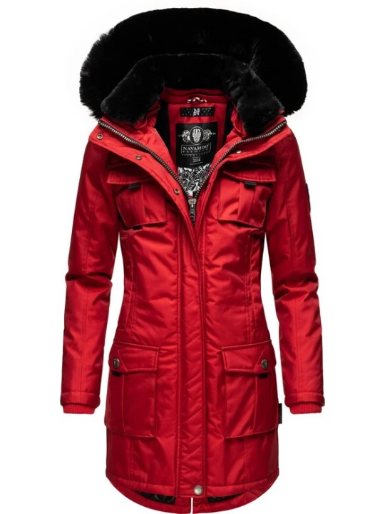 Foto van product NAVAHOO Functionele jas 'Tinis' rood / zwart