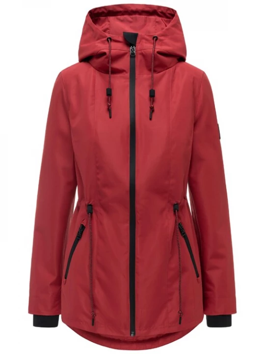 Foto van product NAVAHOO Tussenparka 'Blumentanz 14' kersrood / zwart