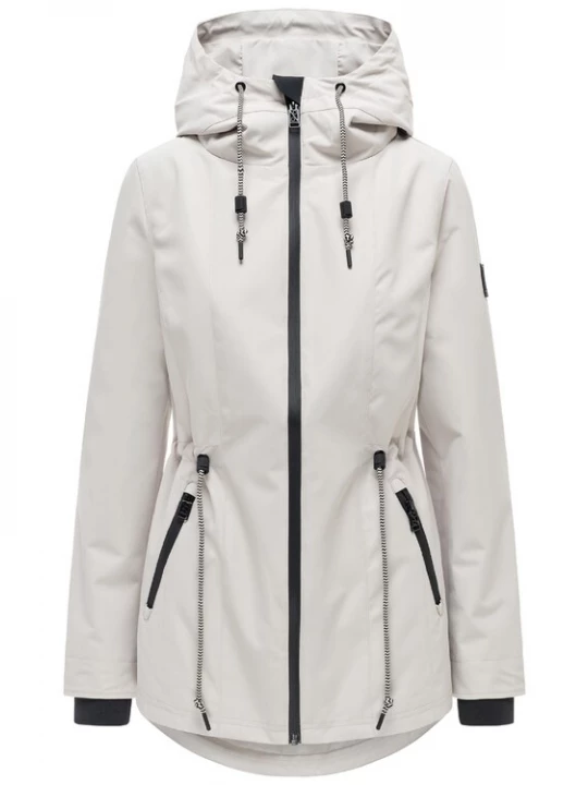 Foto van product NAVAHOO Tussenparka 'Blumentanz 14' lichtbeige / zwart