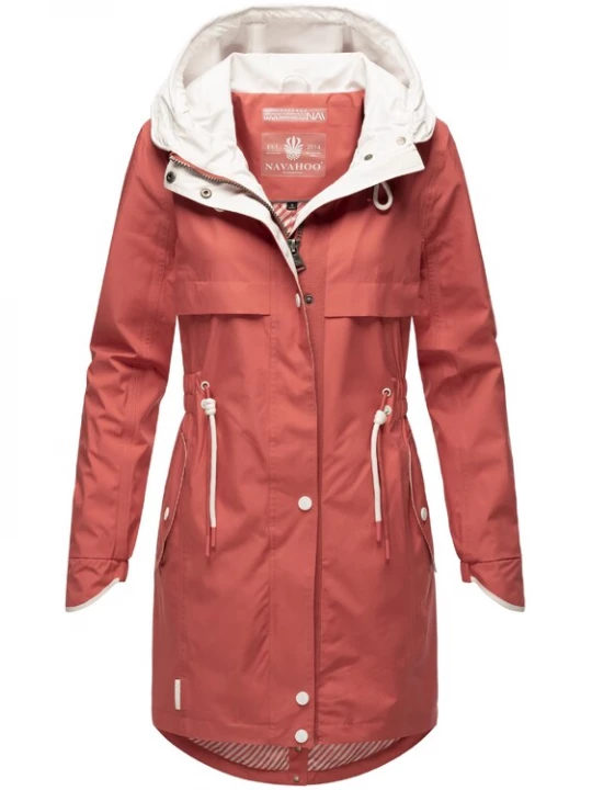 Foto van product NAVAHOO Tussenparka 'Xankaa' pastelrood / wit