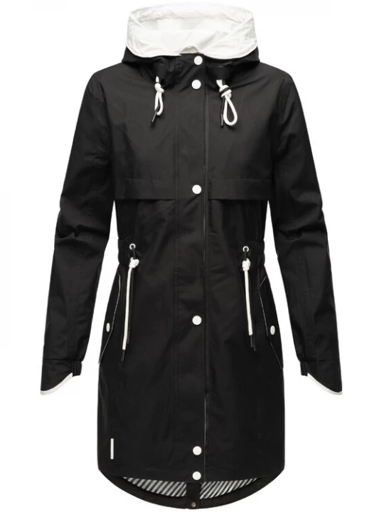 Foto van product NAVAHOO Tussenparka 'Xankaa' zwart / wit