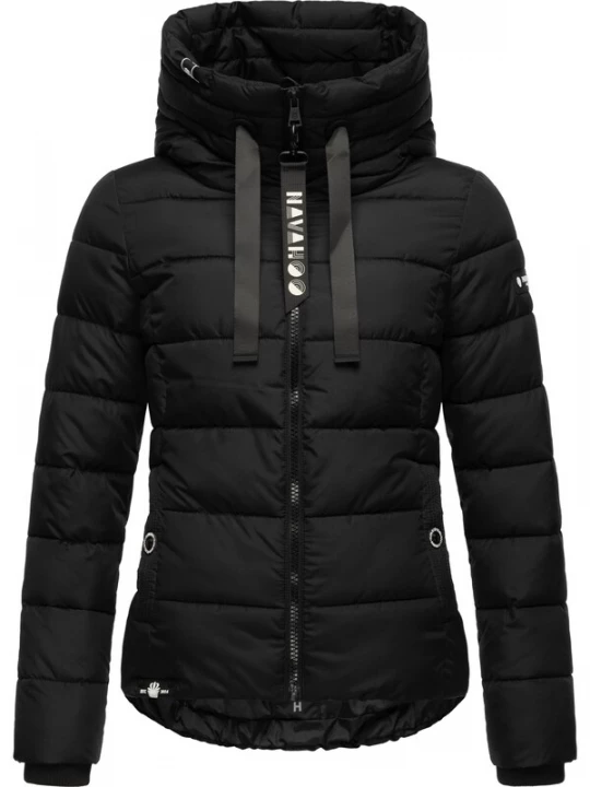 Foto van product NAVAHOO Winterjas 'Amayaa' zwart / wit