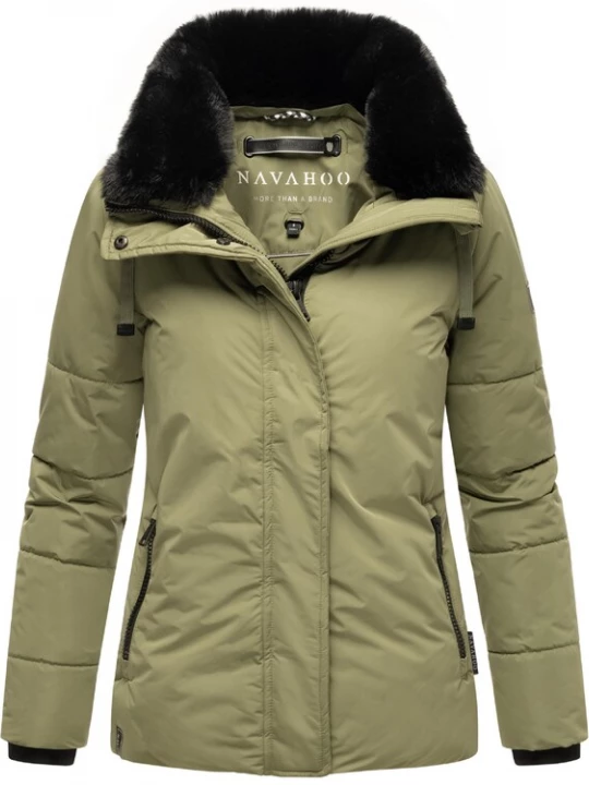 Foto van product NAVAHOO Winterjas 'Frostii XIV' kaki / zwart