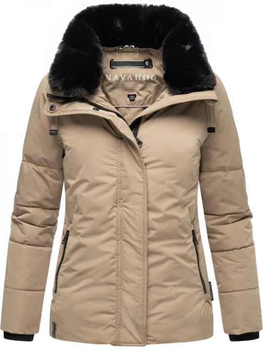 Foto van product NAVAHOO Winterjas 'Frostii XIV' taupe / zwart