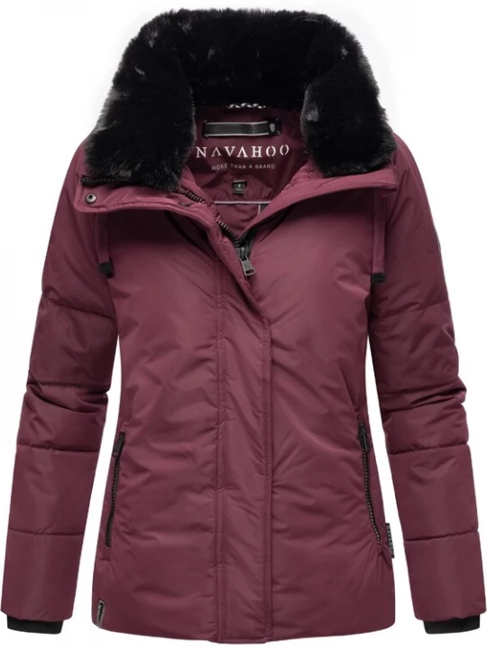 Foto van product NAVAHOO Winterjas 'Frostil XIV' wijnrood / zwart