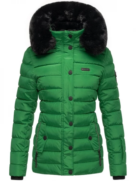 Foto van product NAVAHOO Winterjas grasgroen / zwart