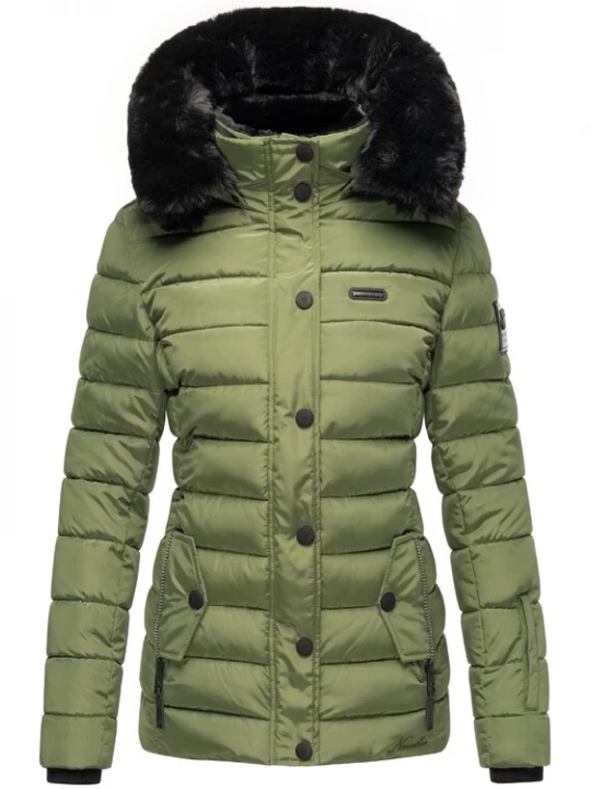 Foto van product NAVAHOO Winterjas kaki / zwart