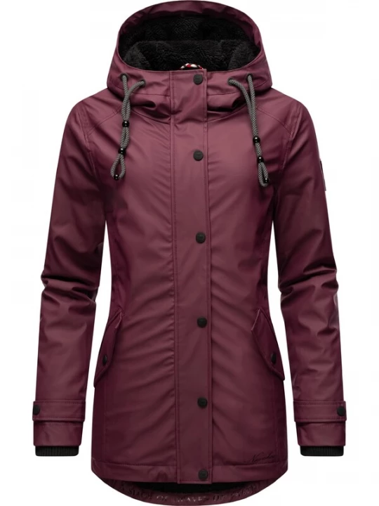 Foto van product NAVAHOO Winterjas 'Lindraa' bordeaux / zwart