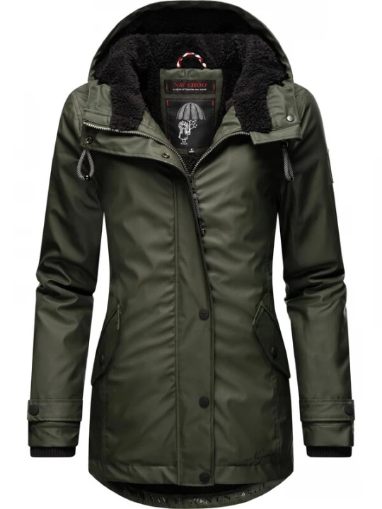 Foto van product NAVAHOO Winterjas 'Lindraa' kaki / zwart