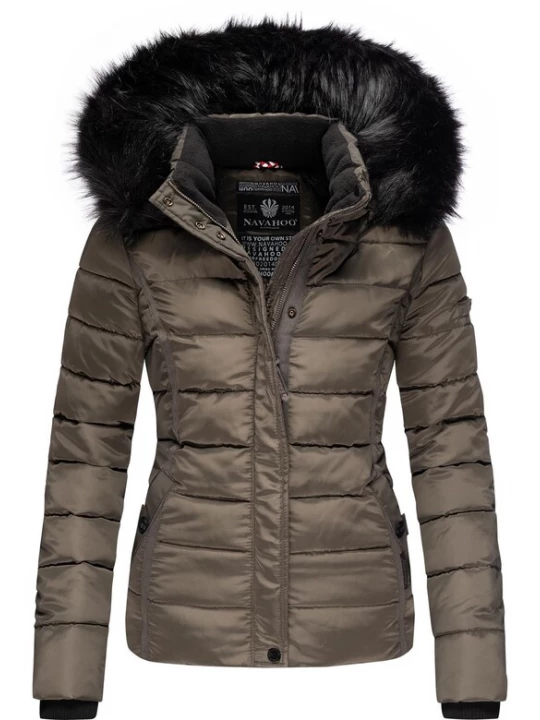 Foto van product NAVAHOO Winterjas 'Miamor' greige / zwart