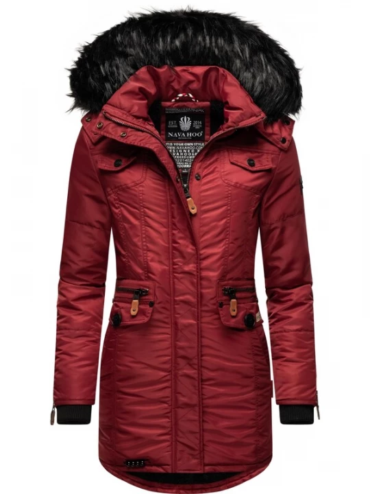 Foto van product NAVAHOO Winterjas rood / zwart