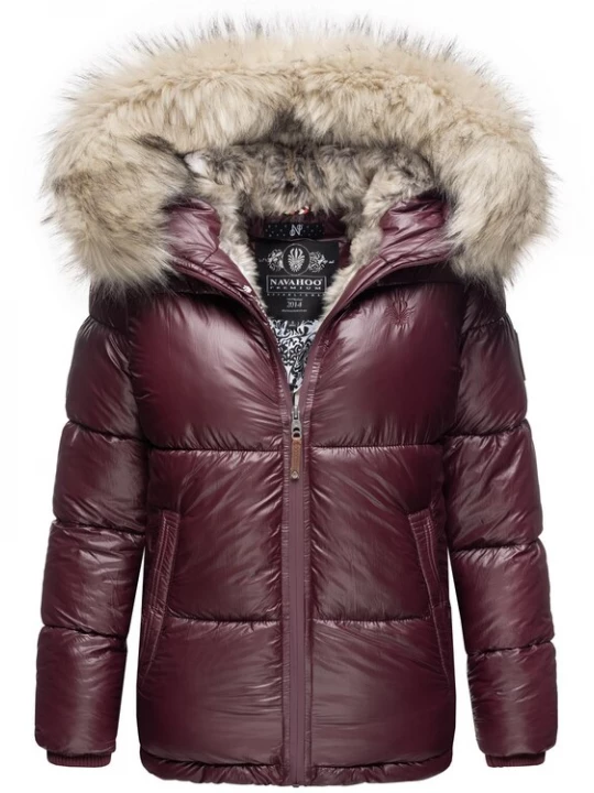 Foto van product NAVAHOO Winterjas 'Tikunaa' wijnrood