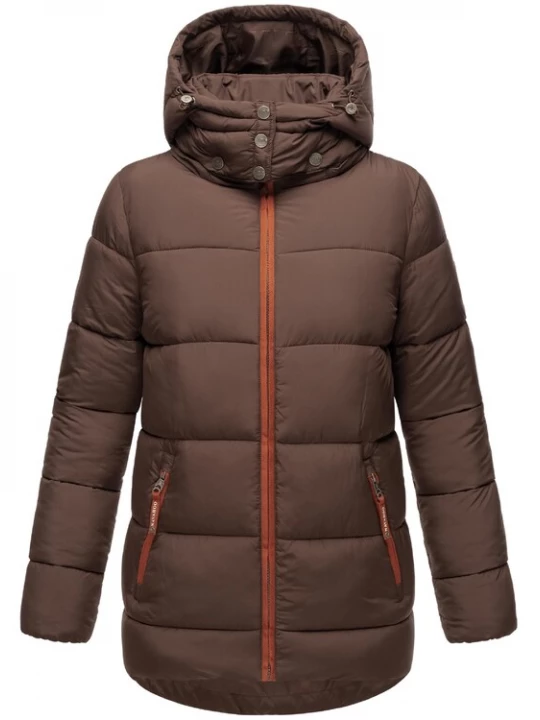 Foto van product NAVAHOO Winterjas 'Wattewölkchen' bruin / oranje / wit