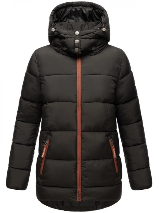 Foto van product NAVAHOO Winterjas 'Wattewölkchen' bruin / zwart / wit