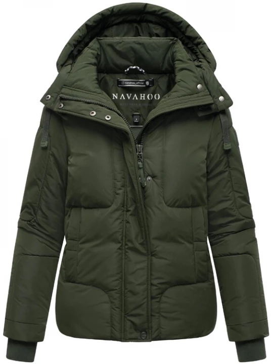 Foto van product NAVAHOO Winterjas 'Zauberlicht 14' olijfgroen