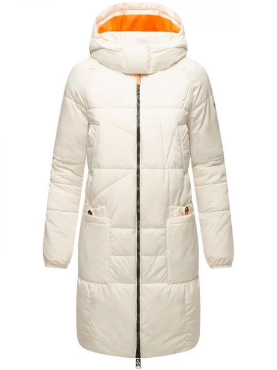 Foto van product NAVAHOO Wintermantel 'Bliblablubb 14' oranje / offwhite
