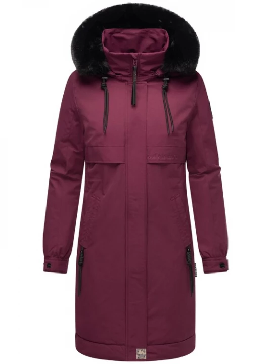 Foto van product NAVAHOO Wintermantel bourgogne / zwart