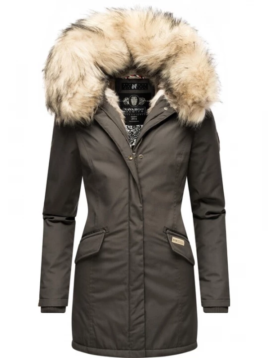 Foto van product NAVAHOO Wintermantel 'Cristal' beige / kaki