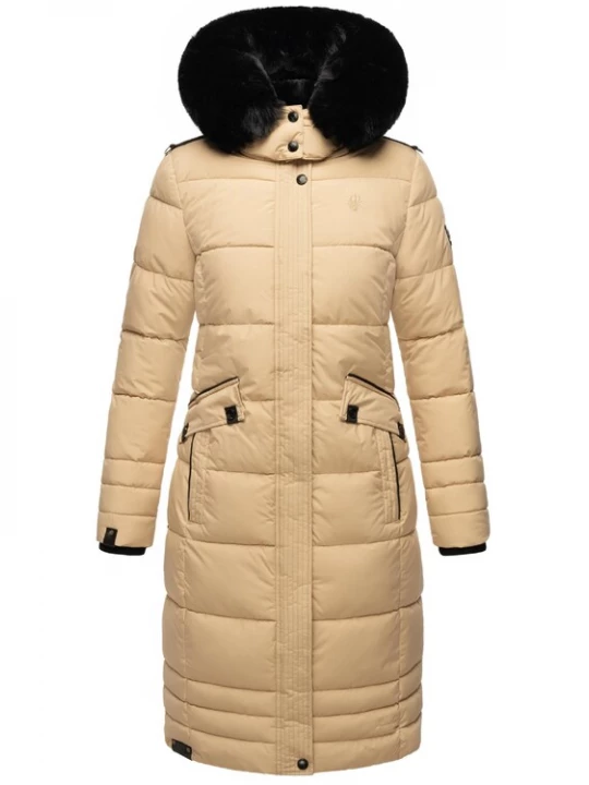 Foto van product NAVAHOO Wintermantel 'Fahmiyaa' beige / zwart