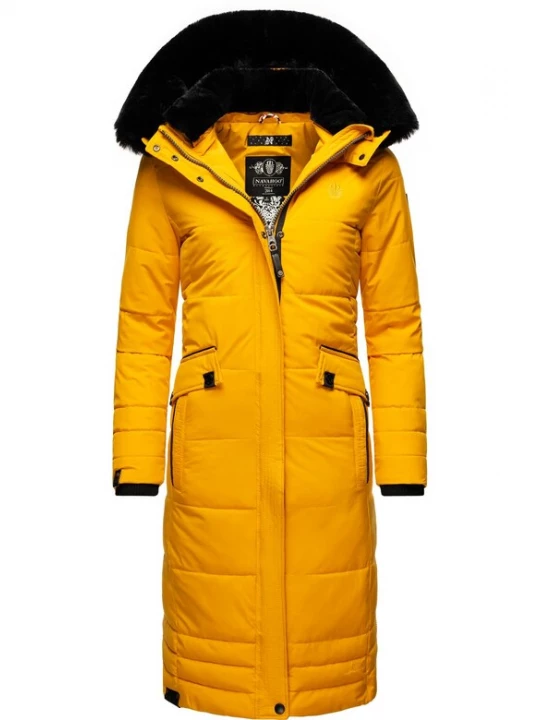 Foto van product NAVAHOO Wintermantel 'Fahmiyaa' geel / zwart