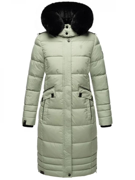 Foto van product NAVAHOO Wintermantel 'Fahmiyaa' pastelgroen / zwart