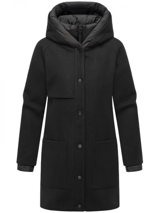 Foto van product NAVAHOO Wintermantel 'Flauschwunder 14' zwart