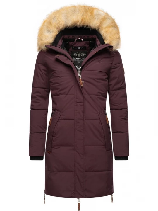 Foto van product NAVAHOO Wintermantel 'Halina' sand / bordeaux