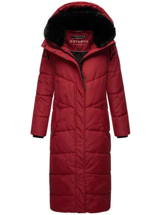 Foto van product NAVAHOO Wintermantel 'Hingucker XIV' robijnrood / zwart
