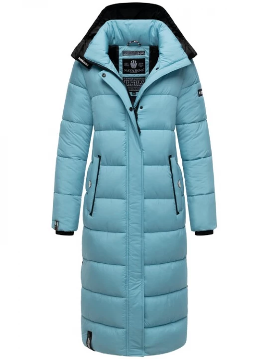 Foto van product NAVAHOO Wintermantel 'Isalie' lichtblauw / zwart