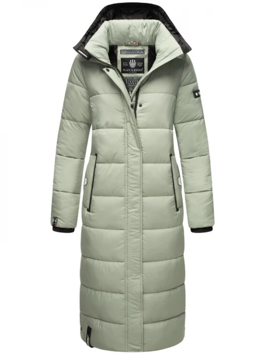 Foto van product NAVAHOO Wintermantel 'Isalie' pastelgroen / zwart