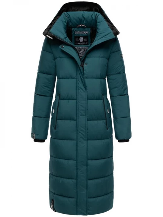 Foto van product NAVAHOO Wintermantel 'Isalie' smaragd / zwart